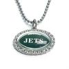 Collar con colgante de gema de tiempo de diamante ovalado de la NFL Fútbol Americano 32 Equipos Green Bay Panthers Collar con nombre del equipo