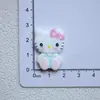 Gafas Brillantes Accesorios de Resina Gatito Kt Dibujos Animados DIY Joyería Infantil Pasador Caja de Almacenamiento Parche Adhesivo para Refrigerador