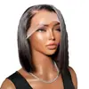 Moda europea y americana encaje frontal cabeza de boba pelo largo peluca Amazon comercio exterior África la peluca de encaje frontal más vendida