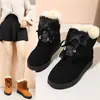 Botas de Neve para Novos Alunos do Inverno 2026 Botas Curtas Versáteis com Forro de Lã Espessadas Botas Curtas Quentes para Tornozelo Botas de Algodão de Cano Alto Femininas