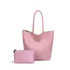 Bolso de Hombro Axila de Gran Capacidad Trendy Estilo Coreano Bolso de Mujer Tejido a Mano de Gran Capacidad Casual Portátil Tipo Tote para Suegra
