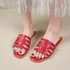 Nuevas Chanclas de Exterior Antideslizantes de Moda Estilo Coreano para Mujer Verano 2025, Versátiles de Tacón Grueso, Punta Cuadrada, Punta Abierta, Sandalias Elegantes