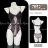 Ropa Interior Nocturna Puro Deseo Tentación Sexy Encaje Estampado de Leopardo Body sin Tirantes Hueco Body para Citas 7852