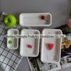 Bandeja Descartável de Polpa para Frutas, Alimentos, Vegetais, Carne Suína Fresca, Biodegradável, Atacado, Pode Ser Dividida