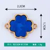 Novas Joias Criativas Acessórios DIY Placa de Trevo de Quatro Folhas Liga de Metal Galvanizada Colar Pulseira Pingente Pequeno Venda por Atacado