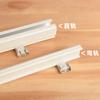 Código de instalación de riel para cortina accesorios soporte base fija clip hebilla pasado de moda montaje superior montaje lateral código hebilla de barra para cortina