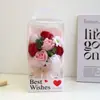 Dia das Mães Transfronteiriço Rosa de Sabão Dia dos Namorados Presente Criativo 8 Rosas Artificiais Pvc Flores de Sabão de Alto Padrão
