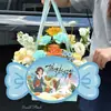 Empaque de Producto Nuevo Caja de Flores de Caramelo de Mano Caja de Arreglo Floral de Agradecimiento para Maestro Caja de Regalo Arte Floral Hecho a Mano Suministros para Floristería