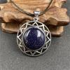 Collar de cristal de estrella de seis puntas, colgante de estilo europeo y americano, conchas de abulón vintage, piedra de ojo de tigre, joyería personalizada, combina y combina.