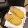 Zapatos slip-on estilo Birkenstock de suela gruesa, que aumentan la altura, súper populares, mules de punta cerrada para mujer, calzado de otoño para exteriores, modelo nuevo 2026