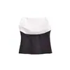 Para Transfronterizo Estilo Europeo y Americano 2025 Ropa Nueva de Primavera para Mujer Costura de Color Contrastante Top Tubo de Moda sin Espalda