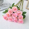 Flor artificial rosa casamento casamento caminho guia arranjo de flores decoração de casa decoração flor de seda única fotografia buquê de flores artificiais