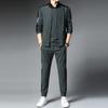 Conjunto de três peças de terno esportivo de primavera e outono para homens de meia-idade e idosos, terno de outono para pais, lazer, corrida, roupas esportivas