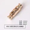 Hebilla de Resorte Metálica Hebilla de Cuerda de Doble Agujero Hebilla de Ajuste Hebilla Redonda de Aleación Accesorios Hebilla Elástica de un Agujero Hebilla de Nariz de Cerdo Mina Terrestre
