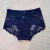 Pantis de Encaje Algodón Puro Entrepierna Sexy Sin Costuras Amigables con la Piel Cómodos Ribete de Encaje Cintura Media Pantis de Encaje para Mujer