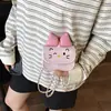 Bolsa de ombro fofa estilo cartoon japonês, bolsa transversal mini com laço da moda, bolsa feminina de corrente para exportação transfronteiriça