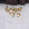 DIY latão 24K retenção de cor pequenas contas de arroz frisado colar brincos garfo de cabelo cocar hairpin material artesanal B749