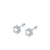 Brincos de Aço Titânio 316L com um Design Único de Floco de Neve Brilhante, Tarraxas de Rosca Externa para Cartilagem, Piercings para Mulheres