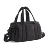 Bolsa de mano acolchada de plumón para mujer, transfronteriza, en stock, con asa superior, bolsa de hombro ligera, impermeable, de nailon, acolchada, hecha a mano