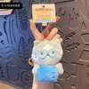 Chaveiro Original Coco Cat Companheiro de Tela Boneco de Pelúcia Brinquedo de Pelúcia Gato Pingente de Bolsa