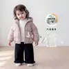 Chaqueta Ligera de Plumas de Invierno para Niña Bebé Unicornio Lindo Blanca de Plumón de Pato Abrigo con Capucha Atuendo para el Primer Cumpleaños de Niño Pequeño