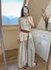 Calça Wide Leg de Algodão e Seda para Mulheres, Emagrecimento, Fina, Adequada para Usar em Casa e ao Ar Livre, Calça Wide Leg Casual Solta, Cintura Alta, Versátil, Efeito de Caimento de Verão