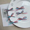 Accesorios Sencillos de Cinta Roja y Azul para Ligas de Cabello de Niños, Ropa, Manualidades DIY, Pegamento Crema, Decoraciones de Zapatos y Materiales al por Mayor