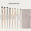 Kit de 15 brochas de sombra de ojos color dorado Cepillo de maquillaje para detalles del ojo de pelo suave de Cangzhou principiante sombra de nariz hoja de viñeta