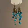 Atrapados en los Años Fluyentes Exóticos Pendientes de Borla de Mariposa Retro de Gama Alta Nicho Temperamento Pendientes de Estilo Bohemio