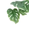 Hojas de Monstera artificiales, follaje falso para tapicería suave, flores artificiales, plantas en maceta para paisajismo, decoración del hogar estilo nórdico y arreglos decorativos