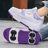 Esportes de Patinação Infantil Transfronteiriços 2026 Novos Patins Respiráveis de Malha Patins de Quatro Rodas em Linha Dupla para Meninas