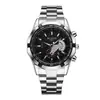 Reloj de Cuarzo Woliushi de Gran Esfera con Calendario, Correa de Acero Resistente al Agua, Reloj de Moda Casual de Negocios para Hombre, Más Vendido Transfronterizo