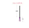 Aguja Semipunta de Acero Inoxidable Recubierto de Plástico de 1.0 pulgada, Aguja de Rosca, Aguja Dispensadora de 1.5 pulgadas, Aguja Dispensadora de Pegamento, Punta Dispensadora de Pegamento