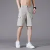 Shorts Casuales de Moda de Algodón Puro para Hombre, de Estilo Maduro para Negocios, de Color Sólido, Tendencia de Verano, Shorts de Trabajo para Hombre