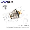 Conector Estanco Tipo Placa de Soldadura Zhengcheng M16 para PCB Panel Frontal Trasero 2 Pines 5 7A 14 Pines 19 Agujeros Socket de 24 Núcleos