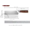 Faca de Cozinha de Aço Inoxidável para Uso Doméstico, Não Precisa Afiar, Faca para Fatiar, Faca de Chef para Picar, Faca Afiada para Cortar e Fatiar Carne