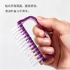 Cepillo Grande de Cuerno de Plástico para Limpieza de Uñas Herramientas para Limpieza de Uñas