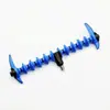 Soporte de Pesca con Mosca Estilo Europeo con Inserto para el Suelo, Flotador Deslizante Combinado, Caña Telescópica, Cabezal del Soporte Recubierto de Goma, Soporte para Caña de Pescar de Aleación de Aluminio