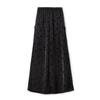 Calça de Perna Larga com Cintura Elástica, Fita Jacquard de Cor Sólida, Fivela Artesanal Estilo Chinês, Moda Versátil, Novo Estilo Chinês