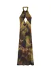 Comercio exterior transfronterizo verano nuevo estilo europeo y americano retro moda sexy chica caliente estampado vestido de cuello halter 9046838
