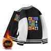 Chaqueta para niño Primavera y Otoño nueva ropa de béisbol para niños ropa de invierno para niños medianos y grandes delgada de terciopelo engrosada top casual para niño