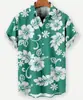 Ropa de Hombre Transfronteriza Amazon Nuevo Estilo de Verano Camisa Hawaiana para Hombre de Solapa Manga Corta Cardigan Casual con Estampado 3D
