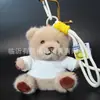 Sudadera Linda Oso Colgante Peluche Oso de Peluche Muñeca Llavero Colgante para Bolsa Muñeca Llavero Logo Personalizado
