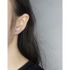 451 Estilo Coreano INS Nicho Diseño Lujo Ligero Minimalista Joker Mariposa Aretes de Perlas Plata Esterlina S925 Textura para Mujer