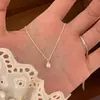 Colar estrelado ultra brilhante estilo coreano com zircônia total para mulheres, acessório de corrente de clavícula de nicho de luxo leve de alta qualidade, gargantilha elegante e corrente para suéter