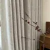 Cortinas de Chenilla Doble Cara para Sala de Estar Lujo Ligero Modernas Sencillas Tacto de Alta Gama Dormitorio Oscurecimiento Ventana Saliente Tela Terminada Jacquard