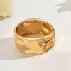 Diseño Hip-Hop Europeo y Americano Pulsera Metálica Brillante Anillo de Industria Pesada Hoja Calada Geométrico Asimétrico Pulsera de Aleación