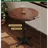 Mesa e cadeira de floricultura chá da tarde retrô café sobremesa chá de leite tema de panificação restaurante ocidental mesa de jantar de madeira maciça comercial