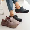 Venta al por mayor de fábrica Mori zapatos planos retro de encaje para mujer 2025 nuevos casuales Joker suaves talla grande zapatos tipo frijol