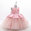 Vestido de Verano Personalizado para Niña, Vestido de Boda Abullonado, Vestido para Actuación de Piano de Niña Pequeña, Falda de Princesa con Dobladillo